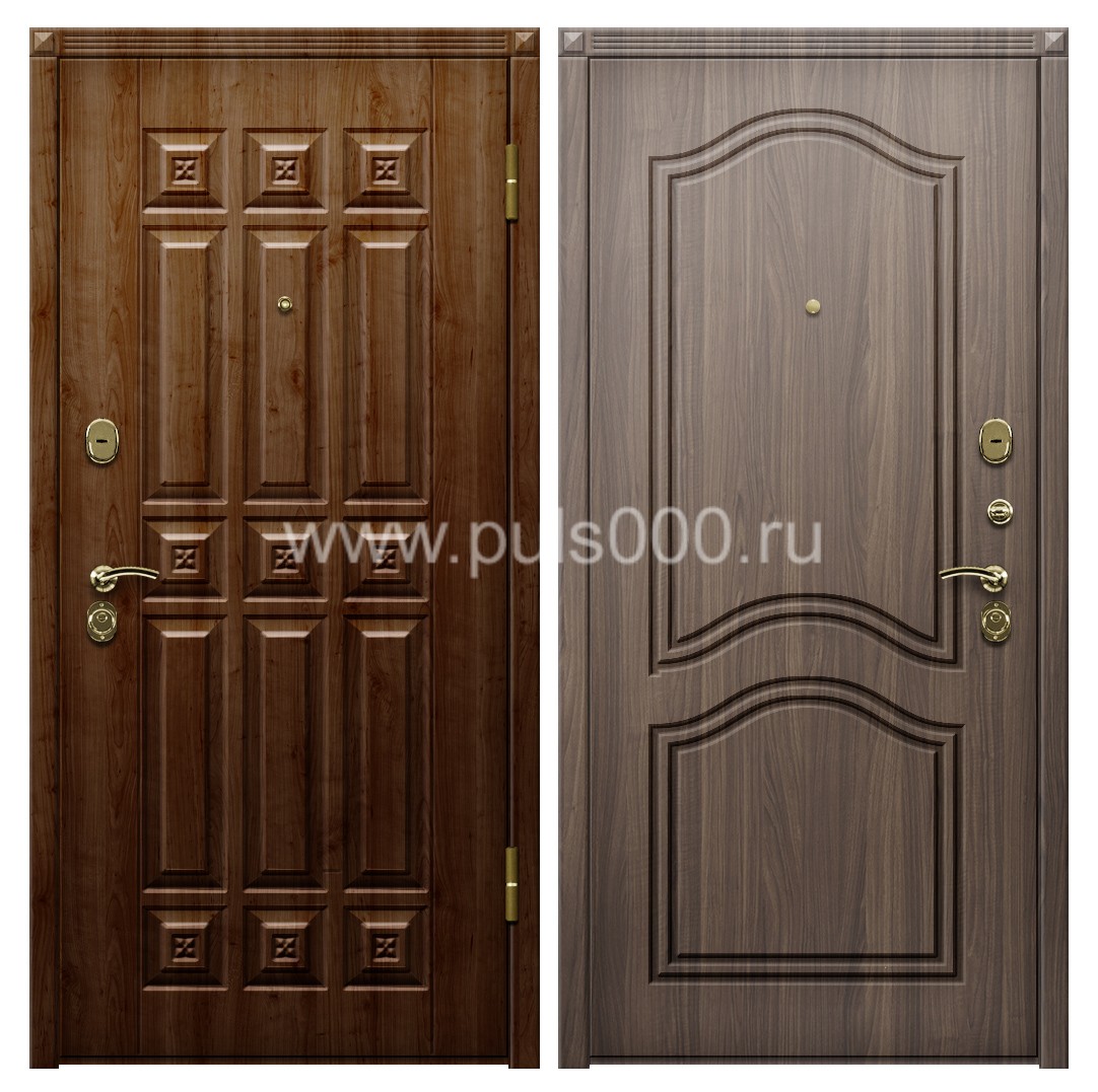 Стальная темная дверь с утеплителем в квартиру VIN-41, цена 41 685  руб.