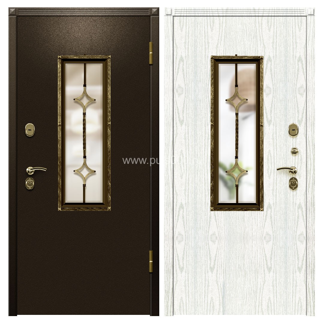 Железная дверь с порошковым напылением PR-1399, цена 51 375  руб.