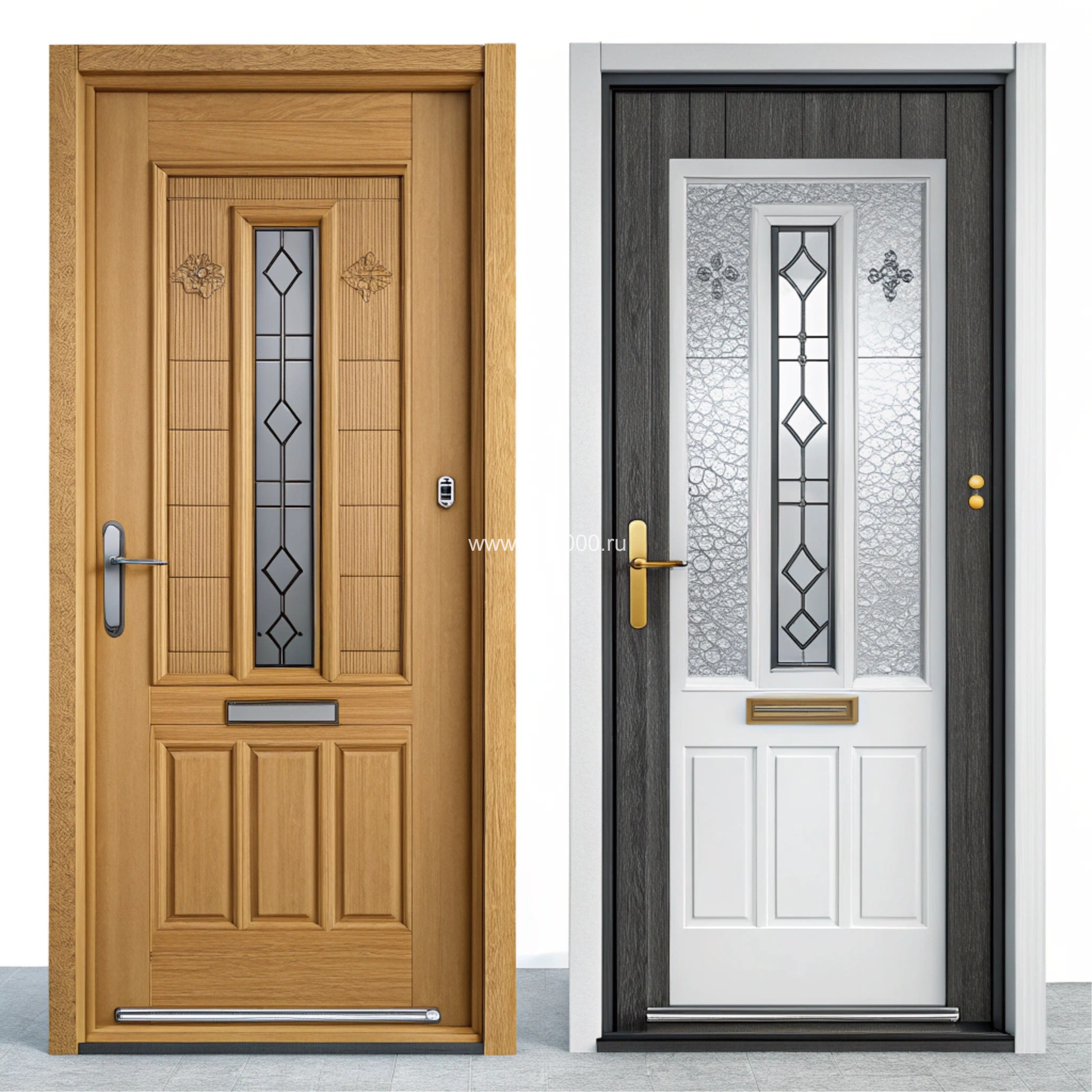 Металлическая дверь в коттедж светло-коричневого цвета, цена 15 450  руб.