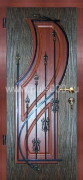 Металлическая дверь с ковкой и МДФ KV-803, цена 45 000  руб.